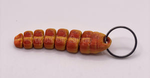 Rattle snake tail rattle keychain